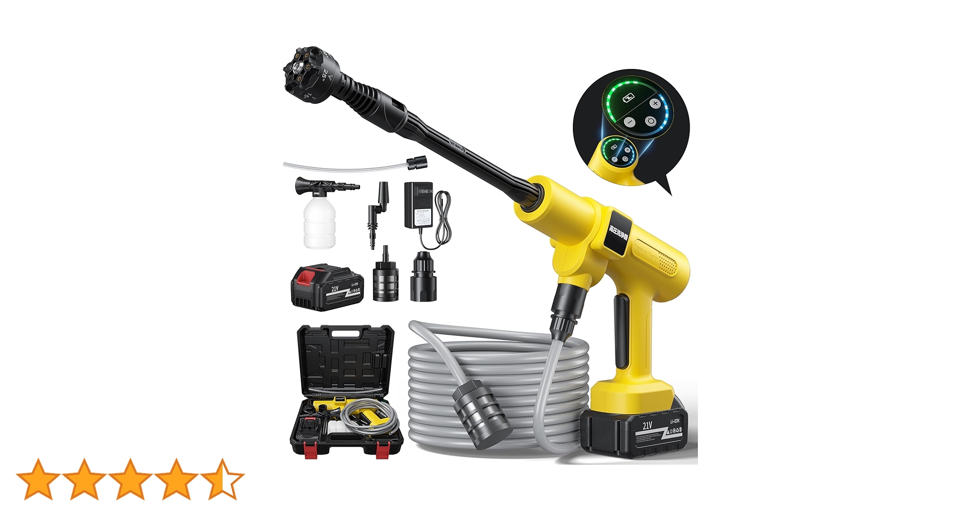 ❤️高圧洗浄機 ❤️コードレス 充電式 2025新登場強化洗車機 20000mAh 高圧洗浄機 コードレス 充電式 洗車機 20000mAh バッテリー 車の